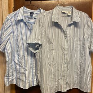 Two short sleeve women’s blouses